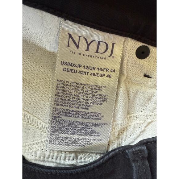 NYDJ Black Cropped Jeans Size 12 - Picture 7 of 7